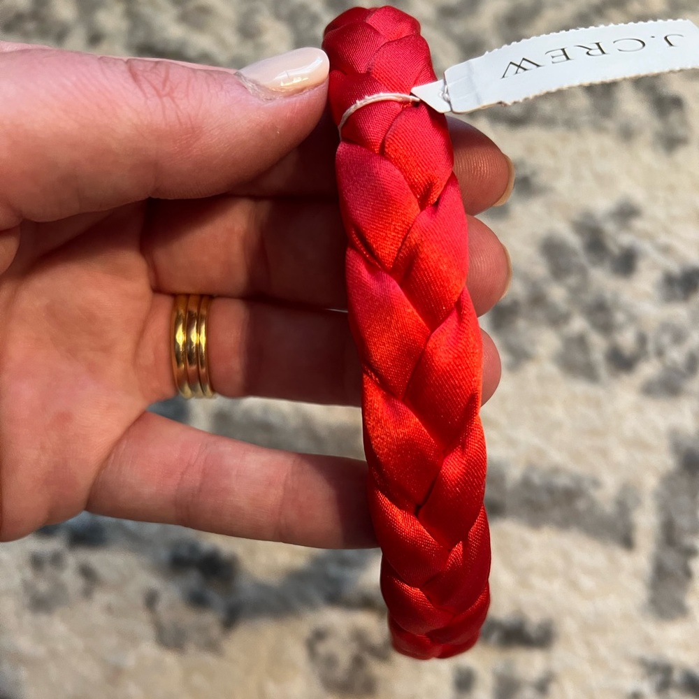J. Crew Red Braided Headband ❤️ - Picture 3 of 4